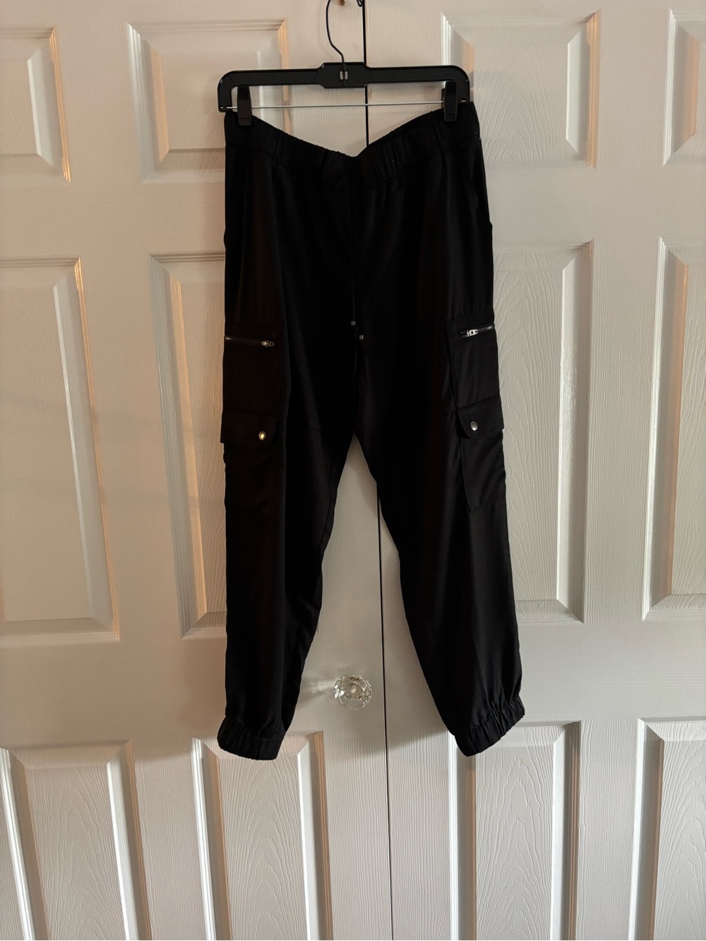 Banana Republic Black womens Cargo Jogger Pants